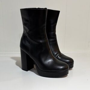 Steve Madden Black Heeled Boots